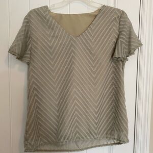 Elegant Chevron Patterned Top
